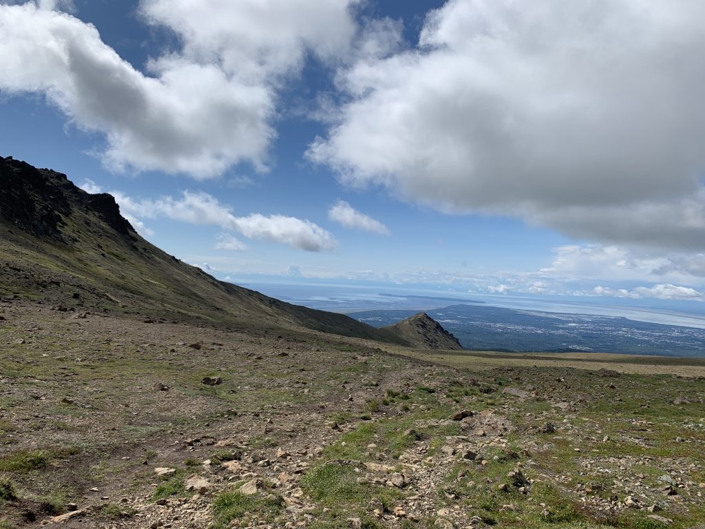 The view of Little O'Malley peak from the Ball Park